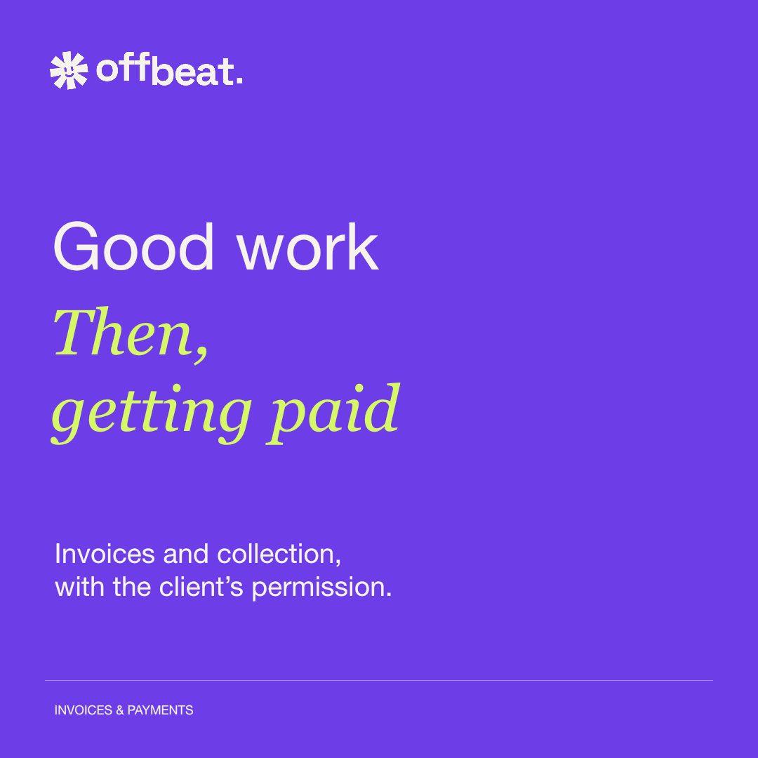Offbeat billing campaign template